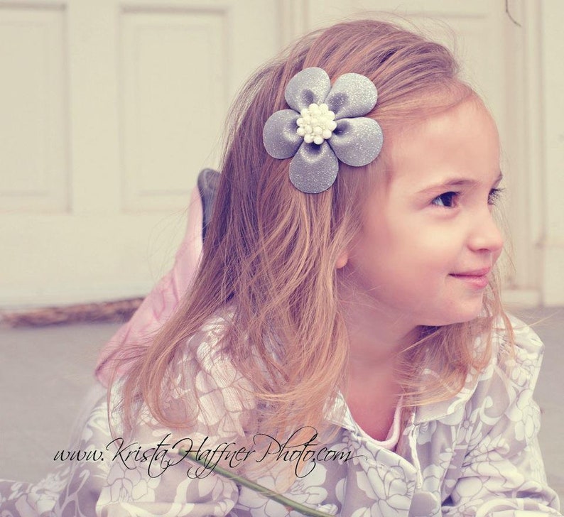 Baby Shower Hot Pink Bow Hot Pink Headband Flower Girl Gift Ribbon Flowers Flower Hair Accessories Baby Girl Flower Hair Clip Baby