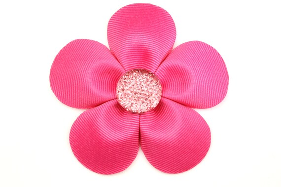 Flower Hair Clip Ribbon Flowers Baby Girl Flower Girl Gift Etsy