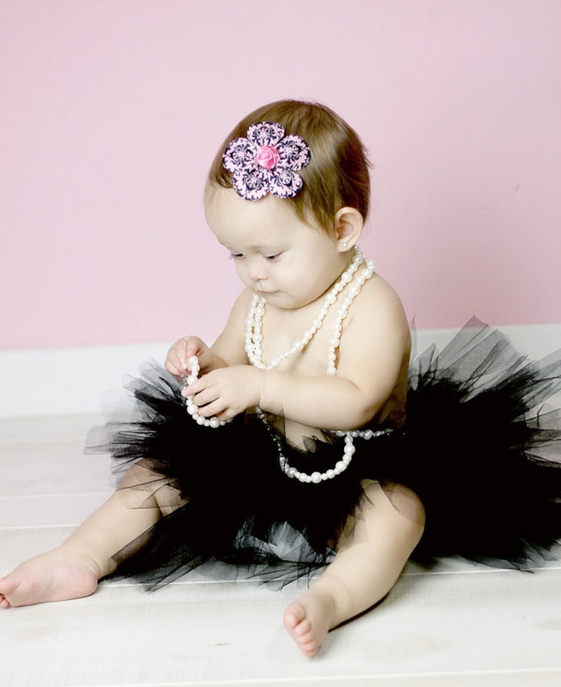 Baby Shower Hot Pink Bow Hot Pink Headband Flower Girl Gift Ribbon Flowers Flower Hair Accessories Baby Girl Flower Hair Clip Baby