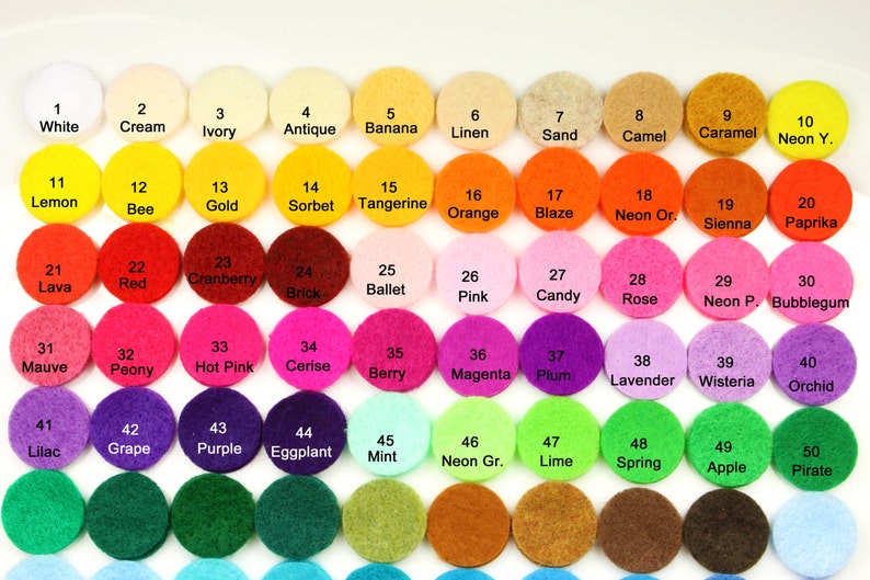 Hair Bow Supplies Felt Supplies 40pcs Felt Circle Felt Headband Supplies Felt Circles 1.25-1 Color Circle DIY Projects Die Cut