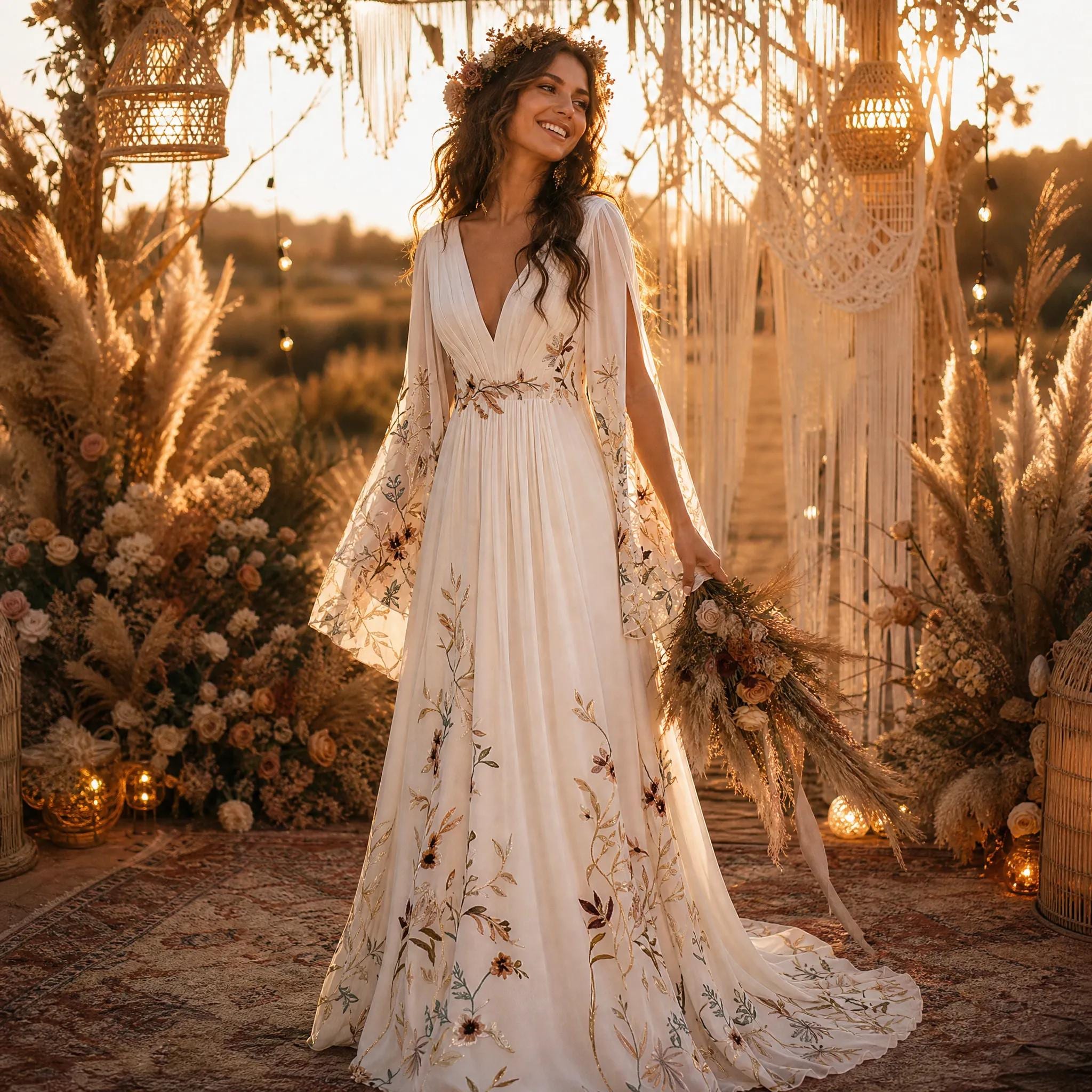 etsy embroidered wedding dress 20 Wedding Dresses We Are Obsessed with Right Now from Small Biz Designers on Etsy - Creative DIY Wedding Ideas & Thoughtful Planning Tips