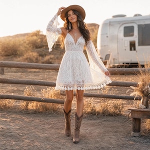 Western Reception Dress for Bride - Etsy Western Reception Dress for Bride - Etsy