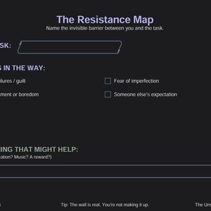 ADHD Task Paralysis Toolkit 2026 | Executive Dysfunction Planner | Dark ...