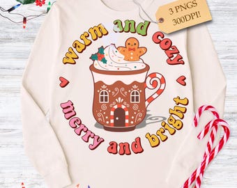 Sublimación PNG cálida, acogedora, alegre, brillante, divertida y moderna (descarga digital)