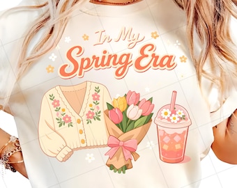 En mi era de primavera: divertida imagen PNG de primavera (descarga digital)