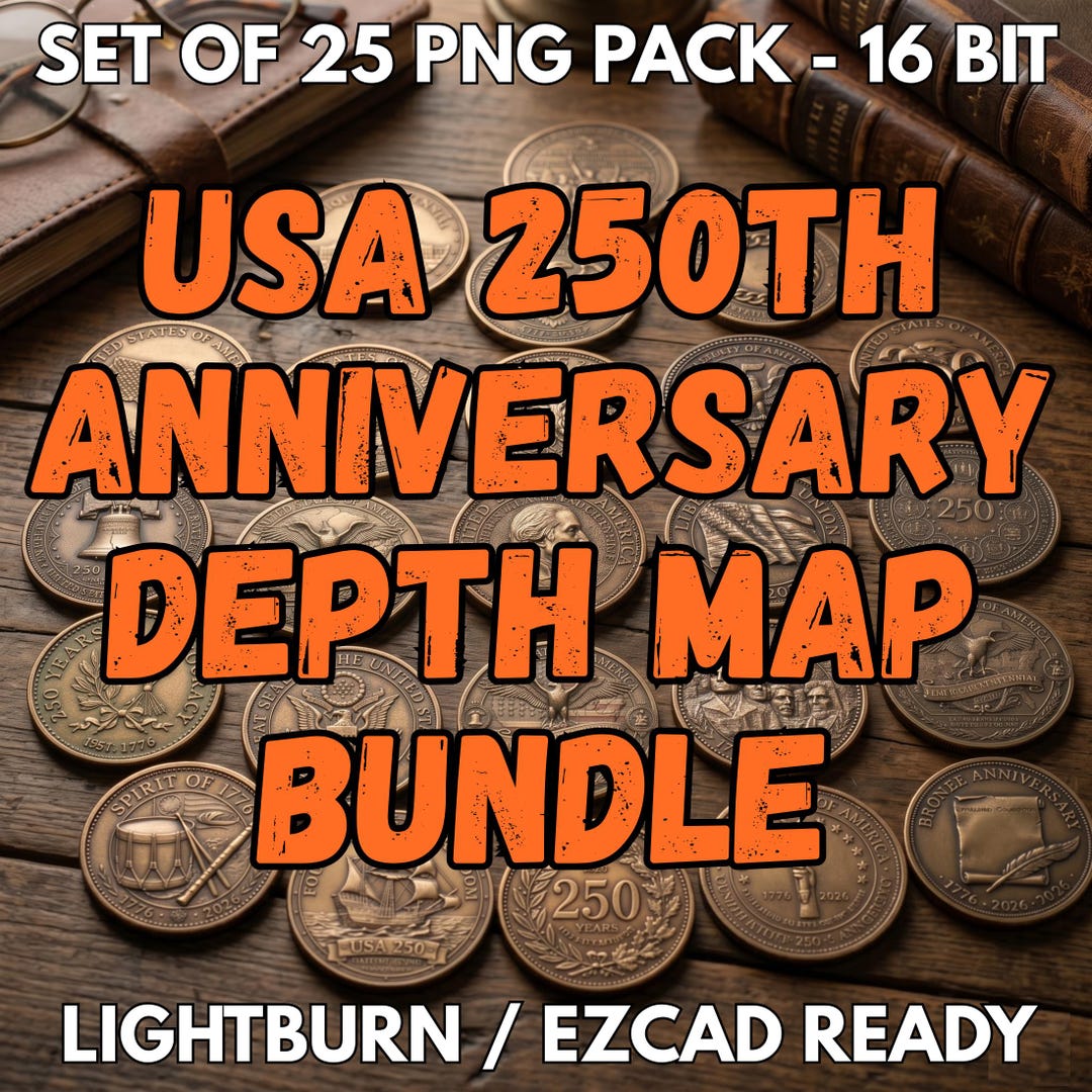 25+ PNG - USA 250th Anniversary Coin Depth Map Bundle: 3D Embossing ...
