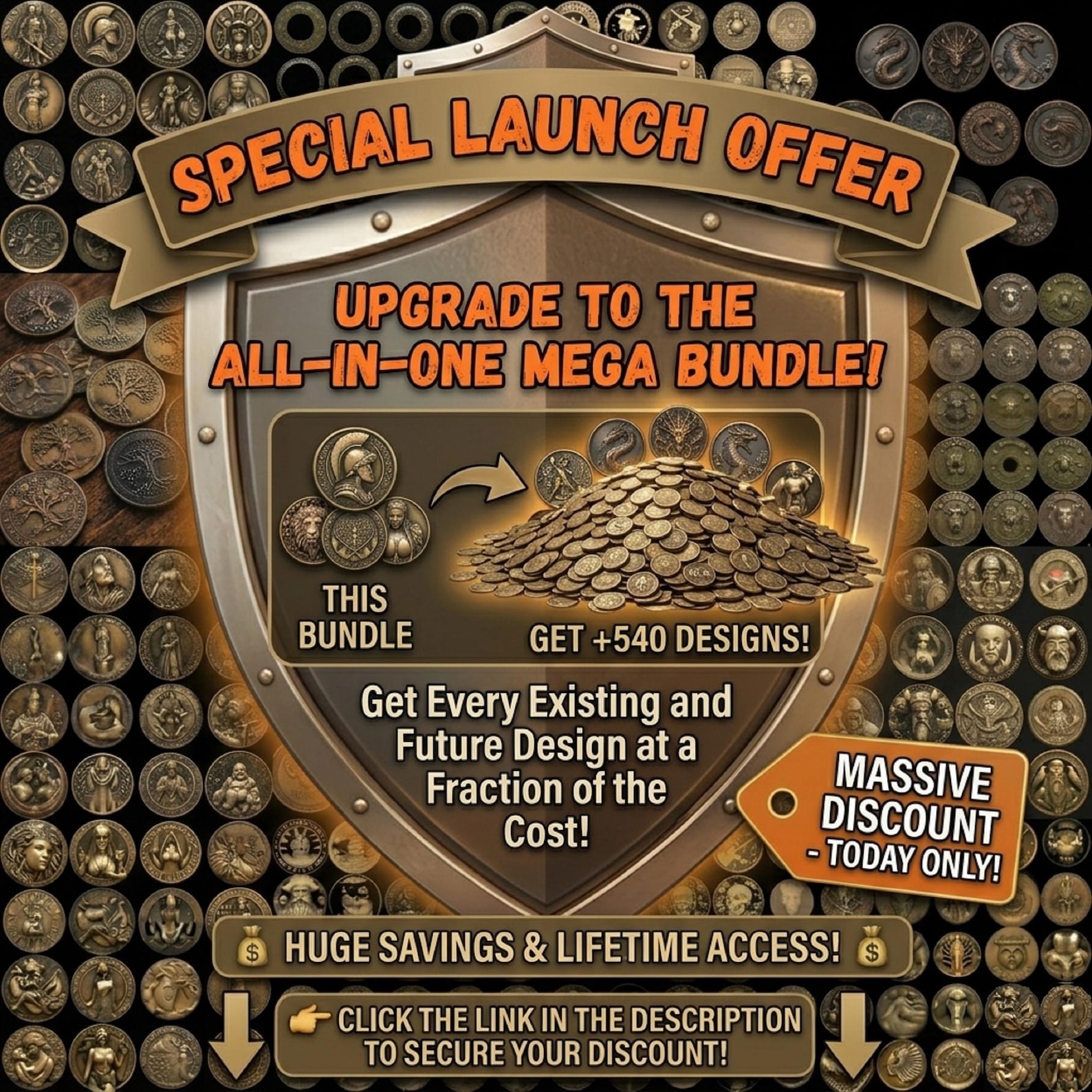 Dragon Coin Depth Map Bundle: 3D Embossing Height Maps for Fiber Laser ...