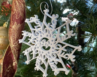 Fuckflake Fuck2020 Christmas Tree Ornament Snowflake White Elephant Gift 3D Printed Funny Novelty