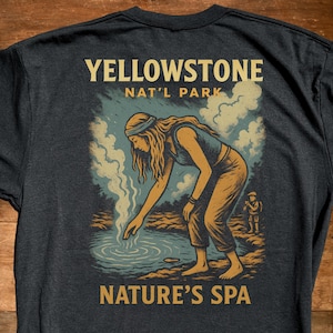 Yellowstone National Park — Nature’s Spa Retro Geyser Tee