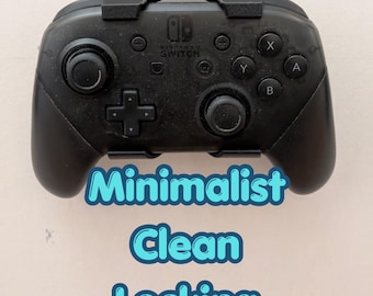 Nintendo Switch Pro Controller Mount. Secure, locking, clean. USB fully accessible. Screws completely hidden. Original 3D design