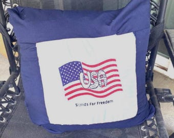 Amerikanische Flagge Kissenbezug - Fourth of Jully/Patriotisches Dekor