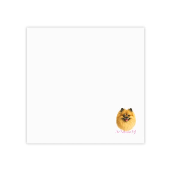 The Fabulous Fifi Pomeranian Post-it Note Pads | Pomeranian Sticky Notes