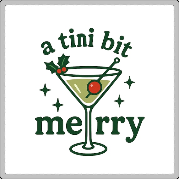 A Tini Bit Merry photo coasters Hardboard Coasters with Cork Bottom (Set of 4)
