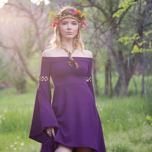 Summer's Eve Dress Elven Forest, Festival Clothing, Ren Faire image 5