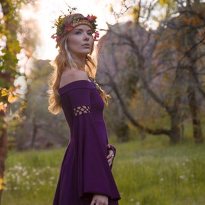 Summer's Eve Dress Elven Forest, Festival Clothing, Ren Faire image 3