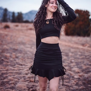 Little Pixie Scrunchie Skirt ~ Elven Forest ~ Festival clothing