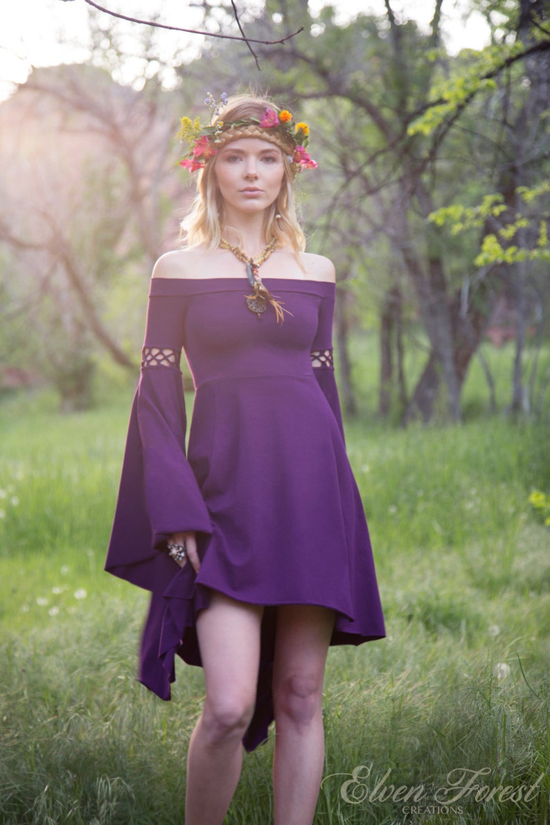 Summer's Eve Dress Elven Forest, Festival Clothing, Ren Faire image 5