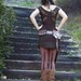 Weave Me Wings Pixie Dress in Black or brown 