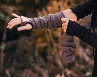 Sweater Hand Warmer Set ~ Layers over long sleeve shirts well especially if they have thumbholes ~ Elven Forest