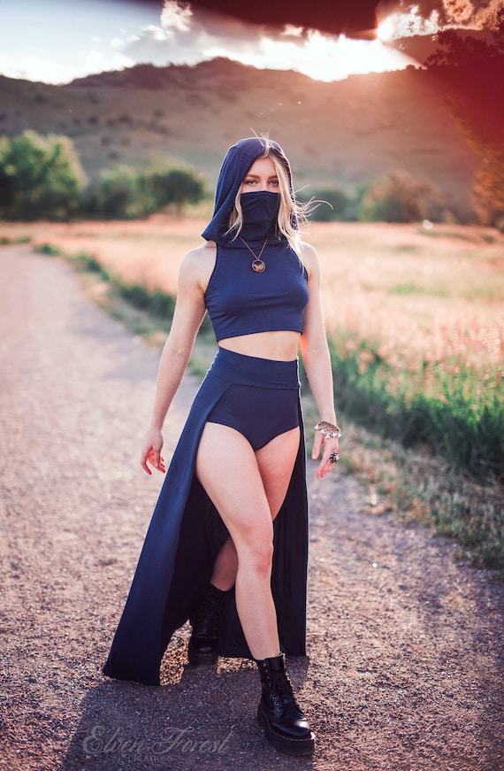 Hoodie top crop top
