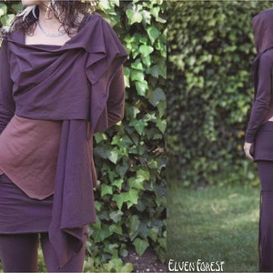 Basic Cropped Wrap Boho throw jacket hoodie image 4