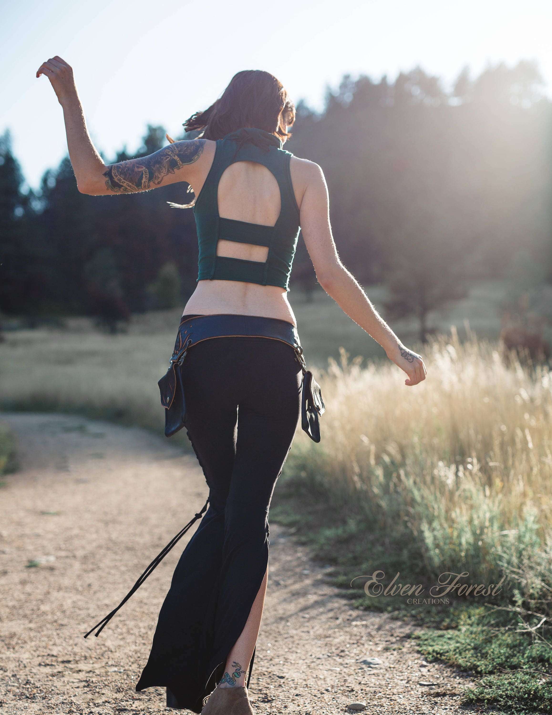Mohana Devi Lace up Pants Elven Forest Festival Pants Sexy - Etsy Norway