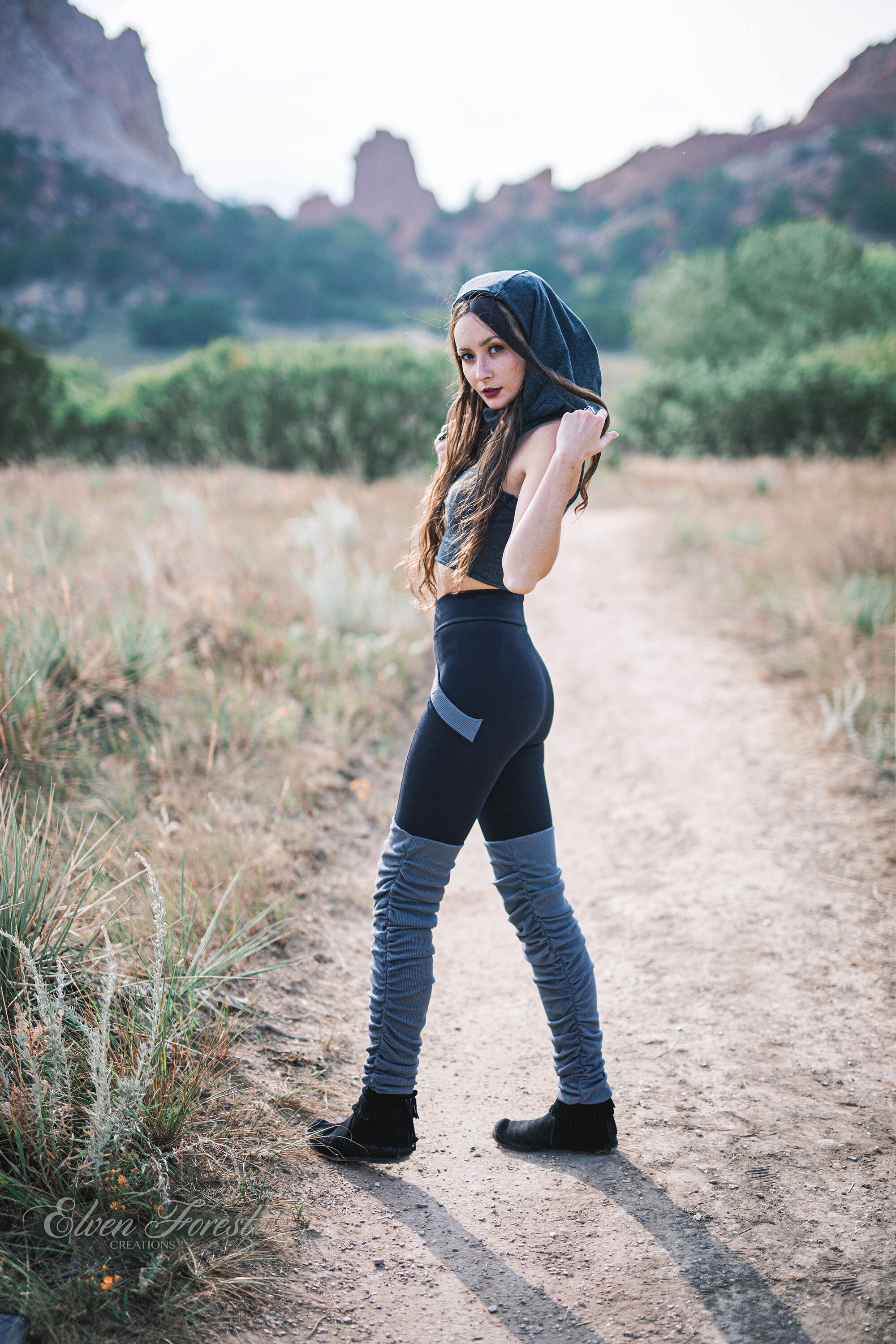 Thermal Waffle Pocket Leggings Elven 