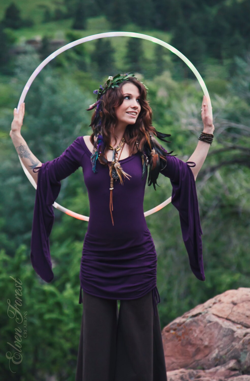 Fairy Sleeve Peasant Dress Elven Forest 