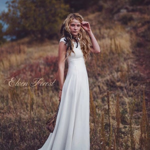 Simply Bohemian Wedding Dress Elven Forest image 1