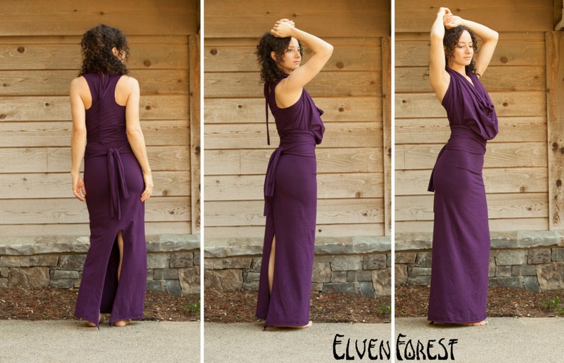 Sabriel Adventure Dress Elven Forest, Convertible dress, Festival clothing image 3