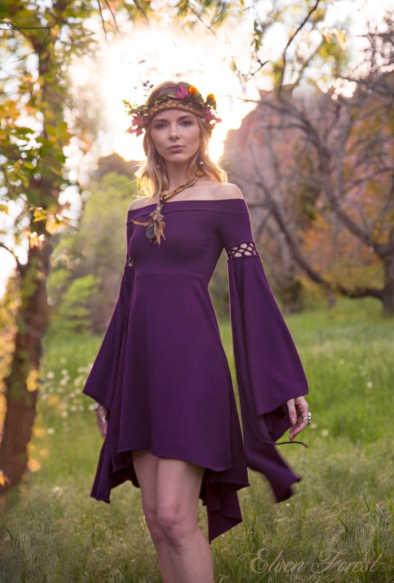 Summer's Eve Dress ~ Elven Forest, Festival Clothing, Ren Faire 