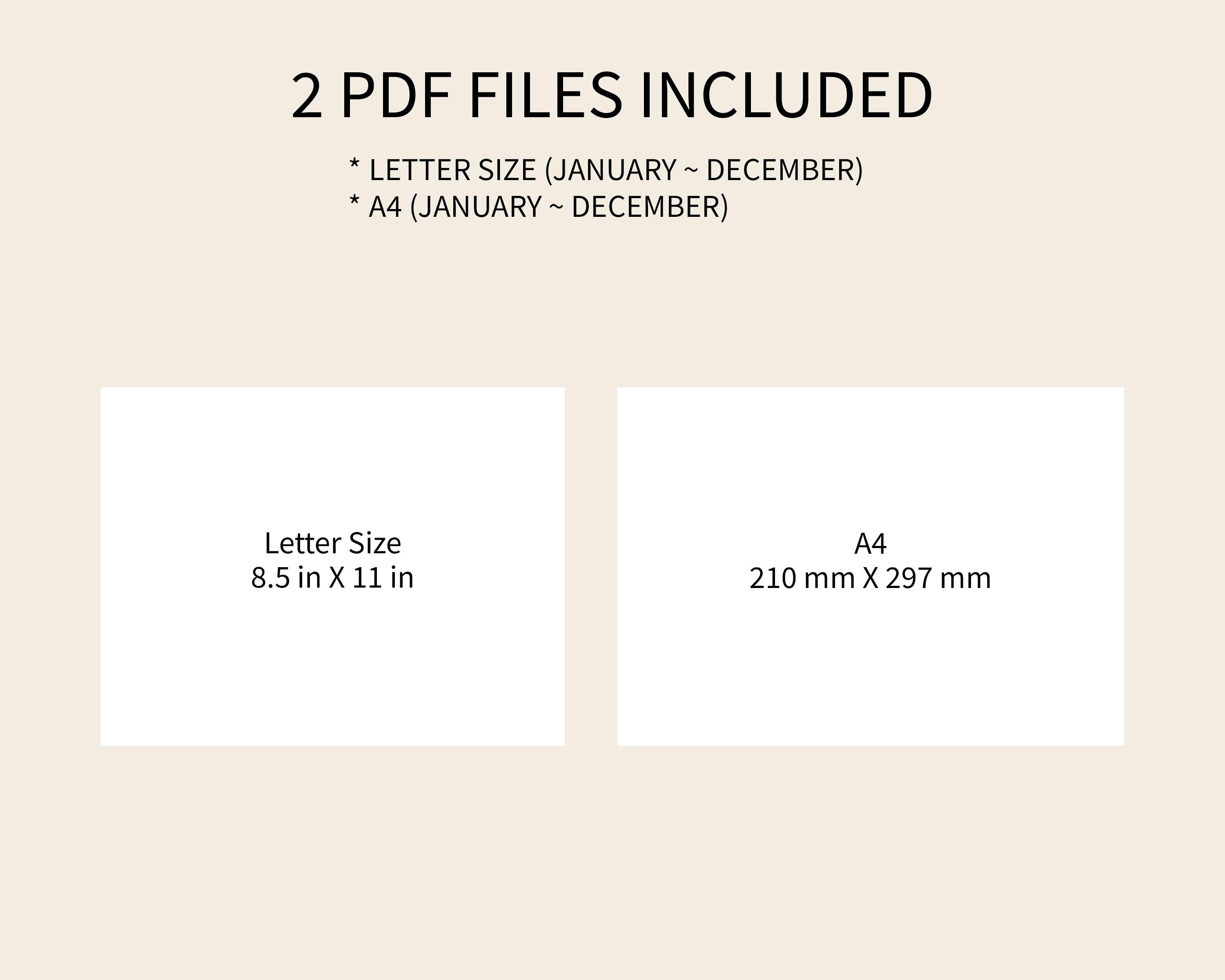 2026 Minimalist Calendar Printable | Simple Monthly Planner | Clean ...