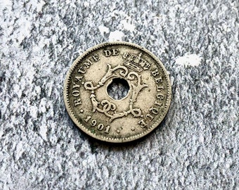 Antique Coin - Belgium 10 Centimes 1901