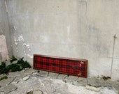 Antique 39 Stuart (Dress) 39 Tartan Kilt Shop Display in Original Frame with Plaque