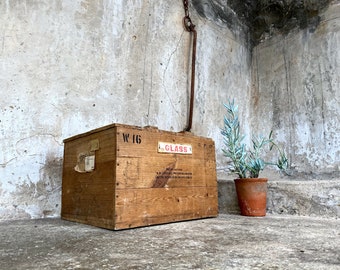 Vintage Industrial GPO Wooden Crate Box