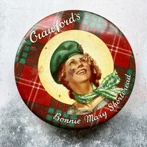 Crawford's Bonnie Mary Shortbread Biscuit Vintage Tin image 1