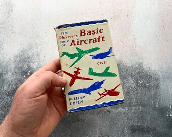 Vintage Observer's Book of Basic Aircraft Hardback 1970