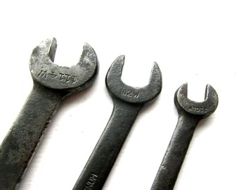 3 x Vintage American Spanners