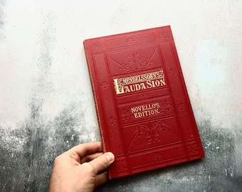 Antique Mendelssohn Lauda Sion Novello's Edition Sheet Music Score Book