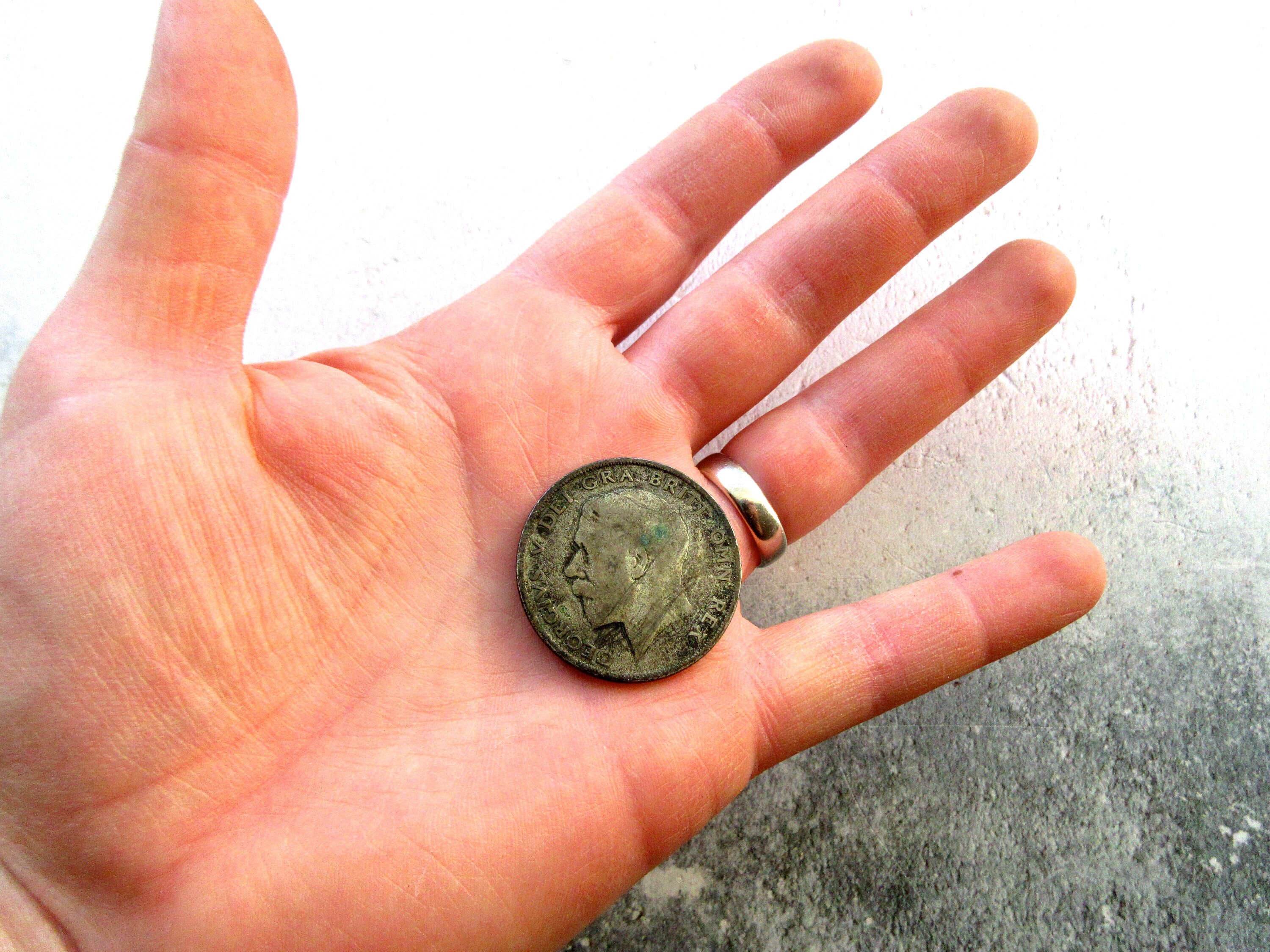 Image of 1921 Silver Half Crown Coin George V