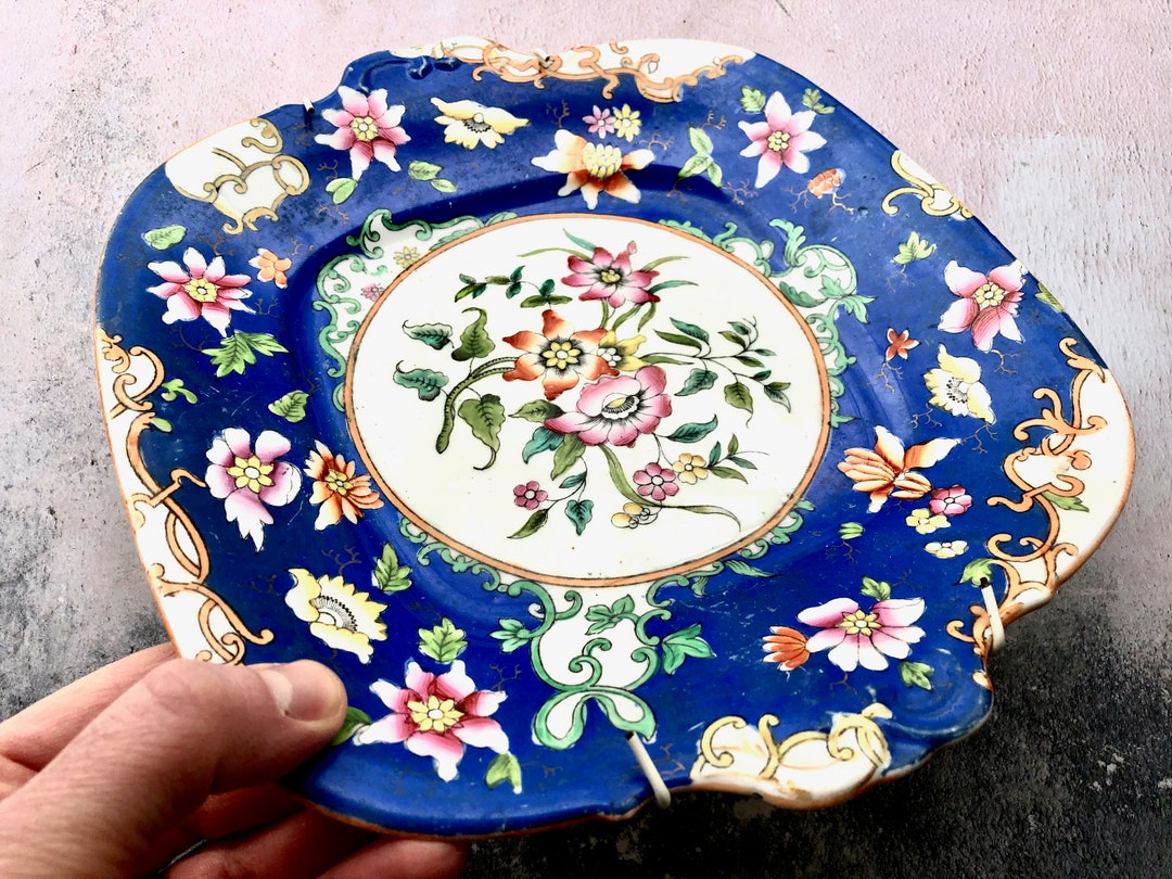 Antique Hand Painted Plate Etsy