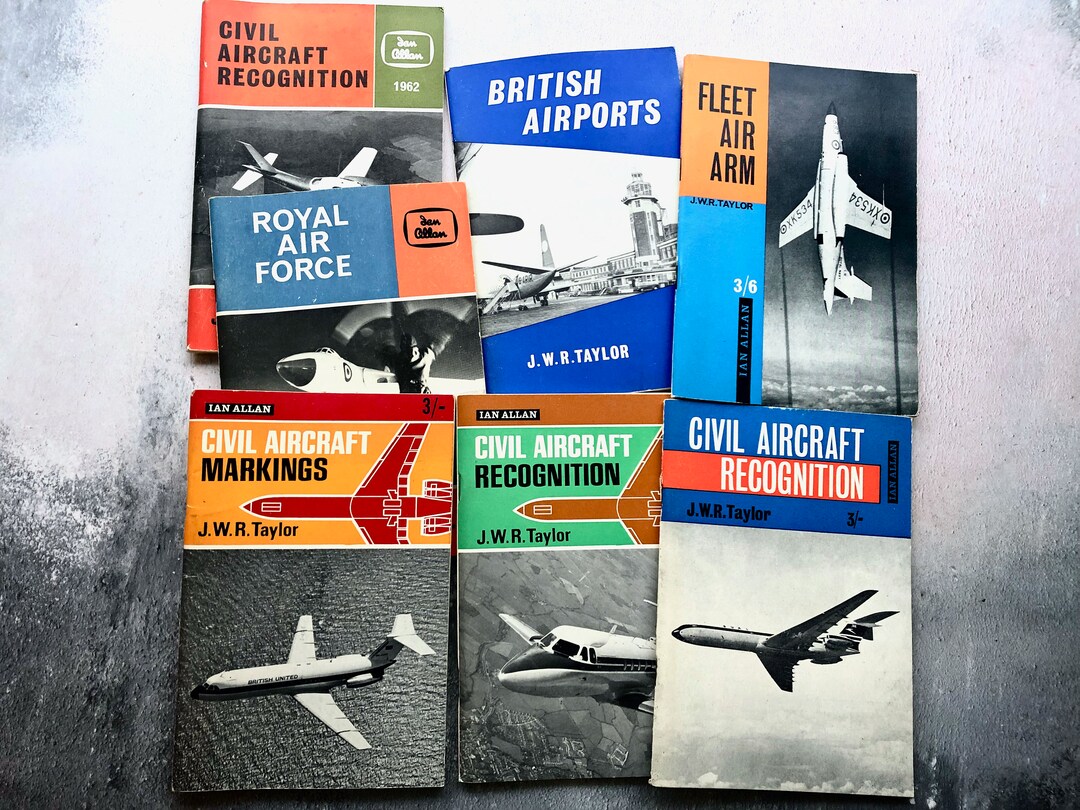 Collection of 7 X Ian Allen Aircraft Recognition / Markings / RAF