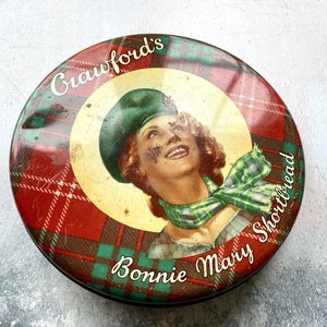 Crawford's Bonnie Mary Shortbread Biscuit Vintage Tin image 2