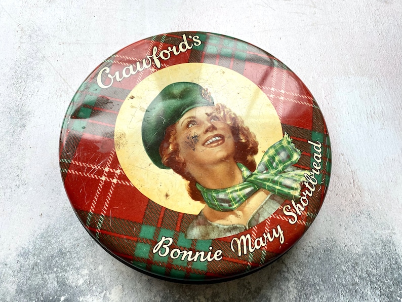 Crawford's Bonnie Mary Shortbread Biscuit Vintage Tin image 2