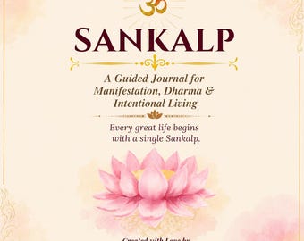 Sankalp Manifestation Journal Printable PDF | Spiritual Journal for Women | Vision Board Workbook | Self Growth Planner | Digital Download