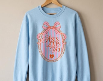 Sweatshirt "Jesus Love You" Wow Loved