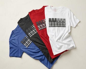 Camiseta del Día de los Caídos / Camiseta con la bandera estadounidense para lápidas