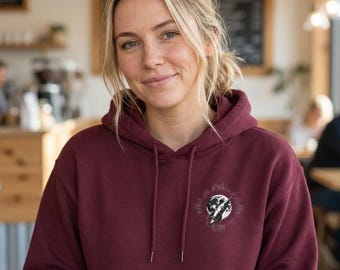 Sudadera con capucha con el logo del cohete lunar