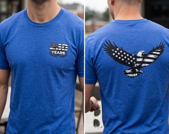 Camiseta patriótica para hombre con la bandera estadounidense y el águila / 250 cumpleaños de EE. UU.