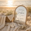 Beach Pregnancy Announcement Canva Template Digital Summer Baby Reveal Sunshine Pregnancy Announcement Instagram Instant Download Editable